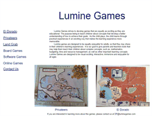 Tablet Screenshot of luminegames.com